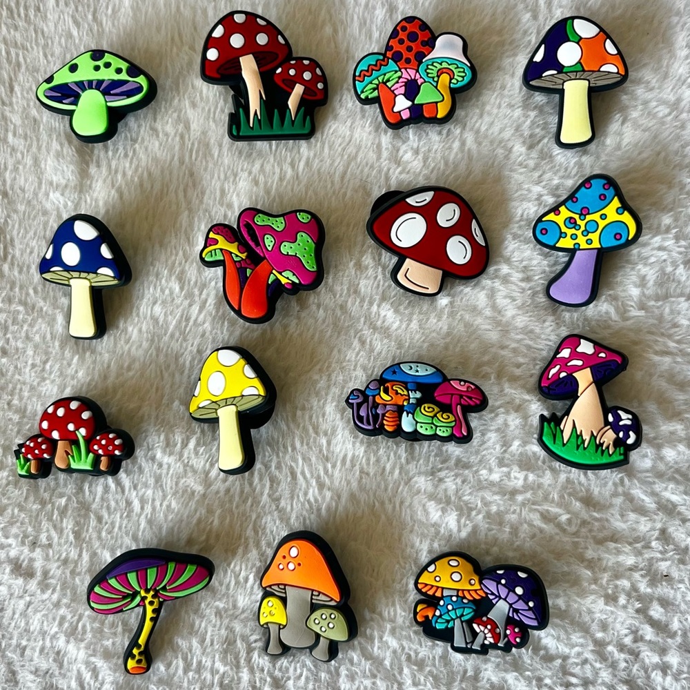 Mushroom Croc Charms / Jibbitz